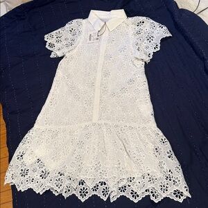 Zara White Lace Kids Dress